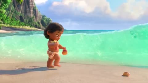 Pequena Moana conhece o oceano | Disney Princesa