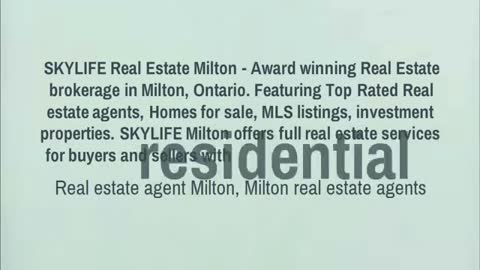 Milton real estate agents