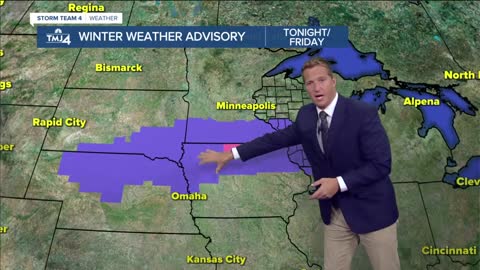Snow on the way, slippery Friday morning commute expected