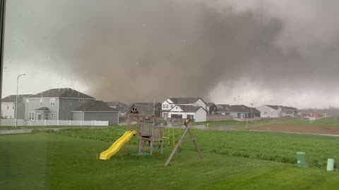 Tornado Passes Through Nebraska Neighborhood