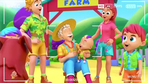 Old Farmer Joe Had A Farm | Joe's Farm Song For Kids | Nursery Rhymes and Baby Songs