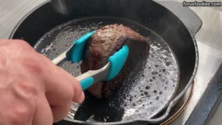 Juicy Sirloin Steak With Butter Sauce