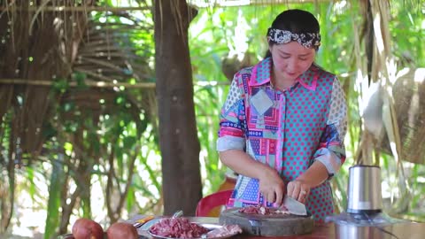 Beef Ball Process Cooking Crispy Fry Potato - Beef Ball Homemade