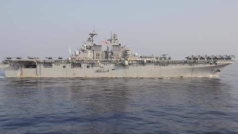 Carrier Strike Group and Amphibious Ready Group in the South China Sea, April 9, 2021