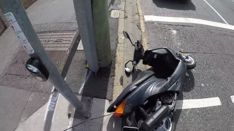 Road Rage Scooter Attack