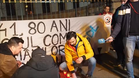 Protest la Ambasada Rusiei la 80 de ani de la Masacrul de la Fantana Alba