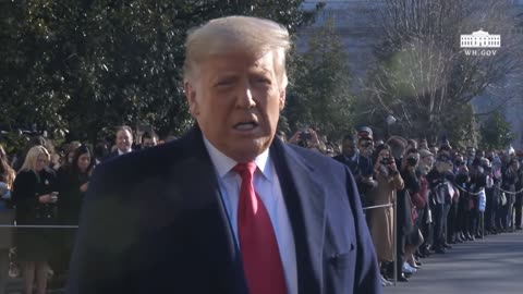 B4 Departing for Alamo, Tx. President Trump Speaks to the Press