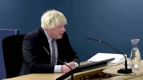 Former UK PM Johnson's COVID inquiry apology interrupted
