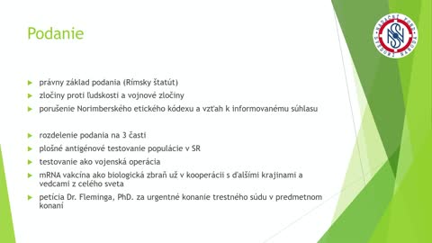 Covidkon- JUDr. Peter Weis- Podanie na medzinárodný trestný súd v Haagu z 12. 4. 2021