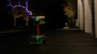 Super Mario Theme on large Tesla coil