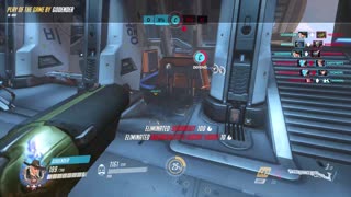Overwatch: Near team wipe with ashe and ana
