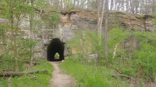 The tunnel at Blackhand Gorge State Nature Preserve