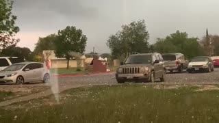 Storm Drops Huge Hail Stones