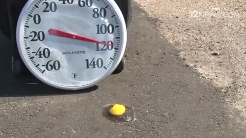 Phoenix heat wave : Can an egg actually cook on asphalt 118 degree
