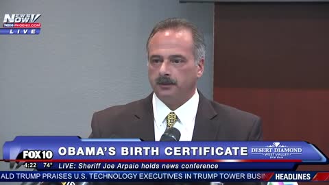Sheriff Jeff Arpiao releases new information on President Obama´s Birth Certificate
