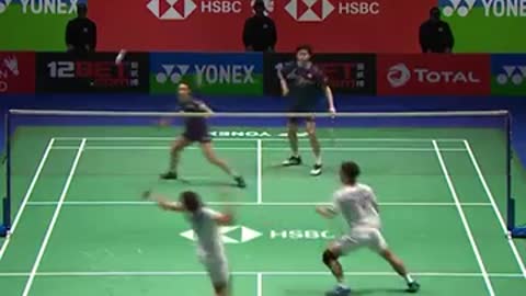 Insane badminton rally