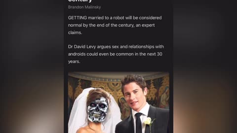 Robots and humans will get married in the future🤨