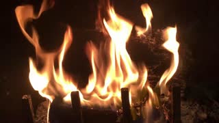 Fire Place Fireplace Yule Log Burning Wood 40 min minutes Long Video 02