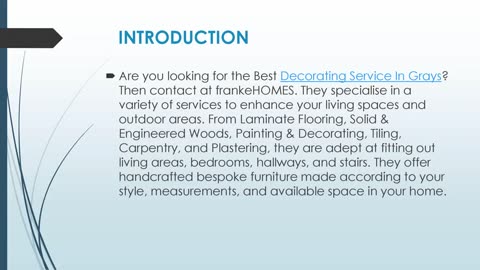 Best Decorating Service in Grays