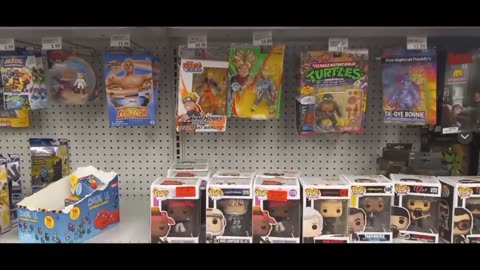 The Selection Of Action Figures At A Major Retail Store Revealed (Pokemon Figures And TMNT Figures)