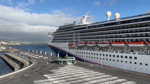 LIVE: Carnival Pride departure in Ponta Delgada Azores Portugal - 03.11.2023 #Cruiseship