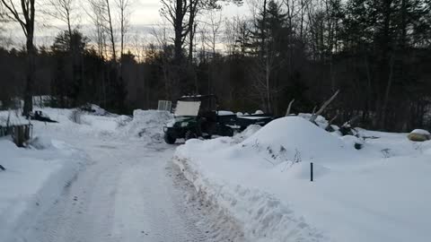 Weekend Chores and Winter Ride on the Property