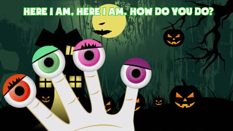 Halloween Eye Finger Family Song - Top 10 Halloween Finger Family Songs - Daddy Finger Rhyme