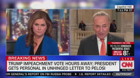 While Dems Were Voting To Impeach, Schumer Told CNN He Needed More Facts