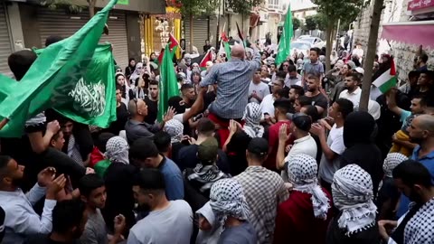 Some more "civilians" with Hamas flags inciting for murdering more Israelis