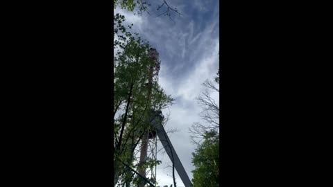 Russians Destroyed a Television Tower in Kharkov