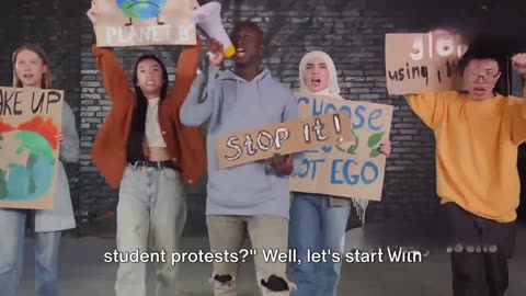 What student protests say about US politics, Israel support.