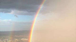 Magnificent Rainbow at Mount Panorama's Summit