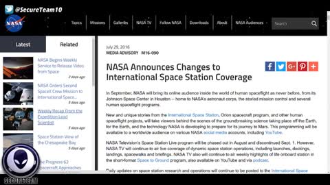 NASA Bluffs! ISS Live Feed To SHUT DOWN As UFO Sightings Grow!