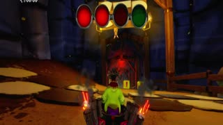 Crash Team Racing Nitro Fueled - Dragon Mines Sapphire Relic Race Gameplay