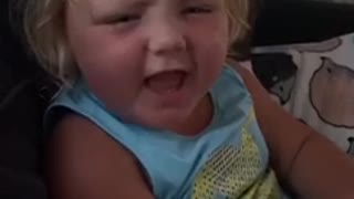 Little girl totally grossed out by mom's smelly fart