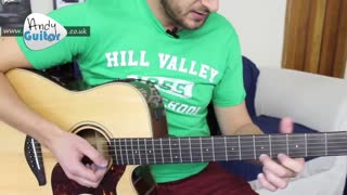 Rock Around The Clock guitar tutorial - simple 3 chord Rock 'n' Roll song