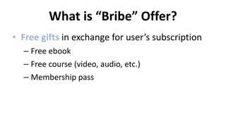 Bribe Offer