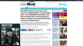 Netflix GETS WOKE GOES BROKE, Stock Drops Nearly 30% In Major Collapse Elon Musk Blames On Woke Left