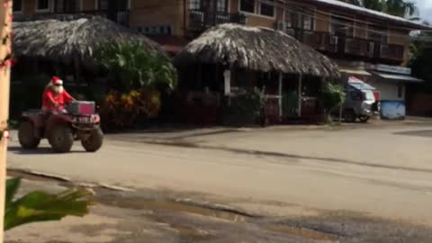 Santa Claus spotted in the Caribbean