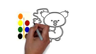 Drawing and Coloring for Kids - How to Draw Teddy Bear