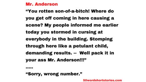 Mr. Anderson