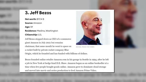 Top 10 Richest person in the world 2023