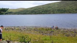 Cappercleuch - Magget Reservoir 🏞 Scotland ⛰ Wild Caravan Camping 🚐Rodzinny Camping na dziko 09.20