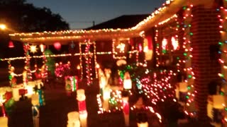 Christmas Display 2016 Nighttime Part 1