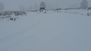 Snow day in the Idaho mountains