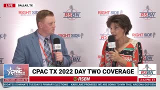 CPAC 2022 in Dallas, Tx | Congresswoman Yvette Herrell R-NM Interview 8/5/22