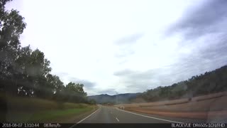 Aussie Reaction to Crazy Overtaking Manoeuvre