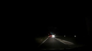 Night driving. Speedlapse