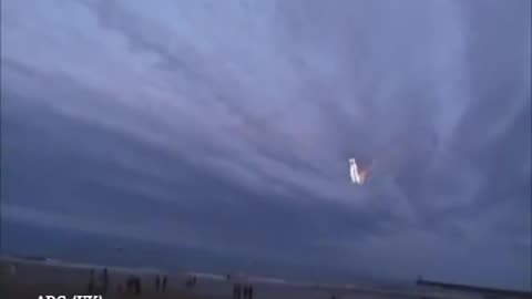 Incredible UFOs Burn Over Russia 2011
