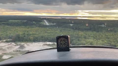 Landing Drummond Island With DEER on Runway!